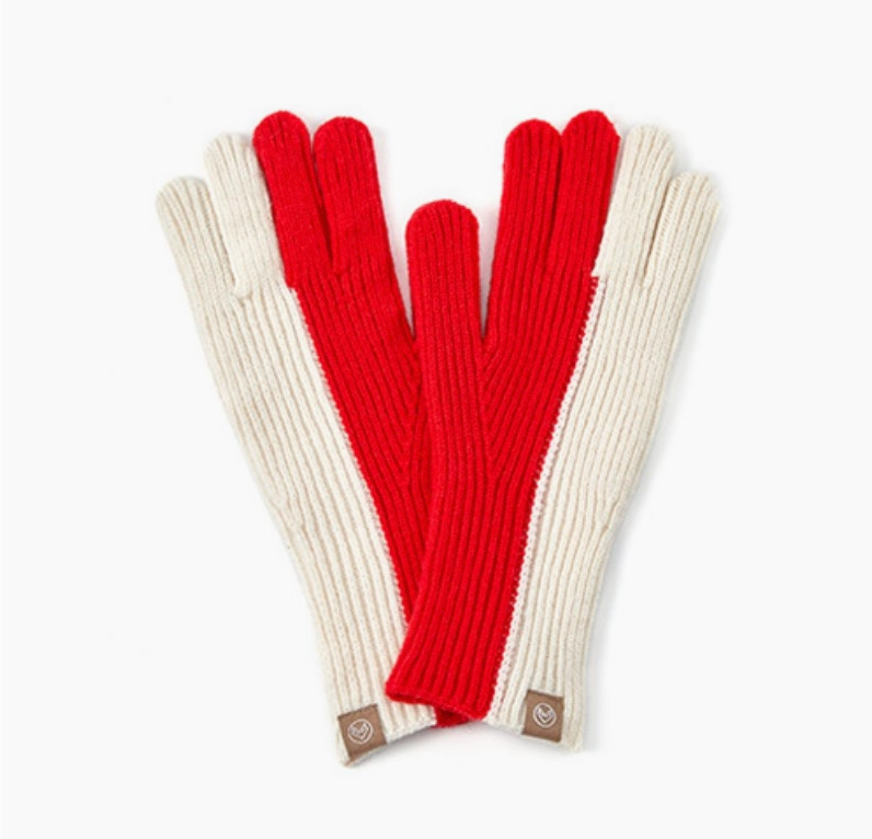 Stripe Finger Gloves