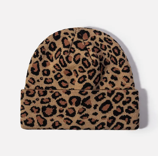 Leopard beanie